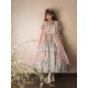 Miss Point Cat Rose Tea Open Front Daily Short and Long One Piece(Reservation/Full Payment Without Shipping)